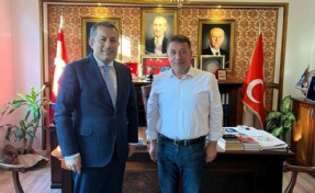 Kaymakam Tahir Şahin’den Başkan Şafak Taştemir’e ziyaret