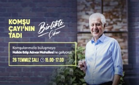 Başkan Muammer Keskin ‘Komşu Çayı’ içecek