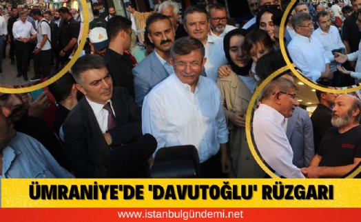 ‘Davutoğlu’na Ümraniye'de sevgi seli
