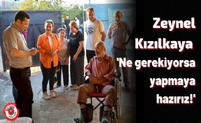 Başkan Kızılkaya'dan İnkılap'ın Boztepeliler'ine ziyaret