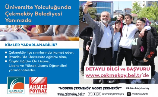 Çekmeköy Belediyesi’nden üniversite öğrencilerine İstanbulkart desteği