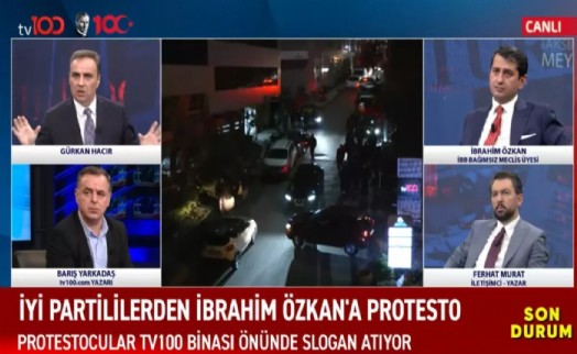 İBB Meclis Üyesi İbrahim Özkan’a protesto şoku! Açıklamalarda bulunduğu esnada...