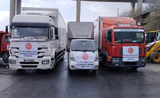 MHP Kağıthane’den afet bölgesine 9 yardım tırı