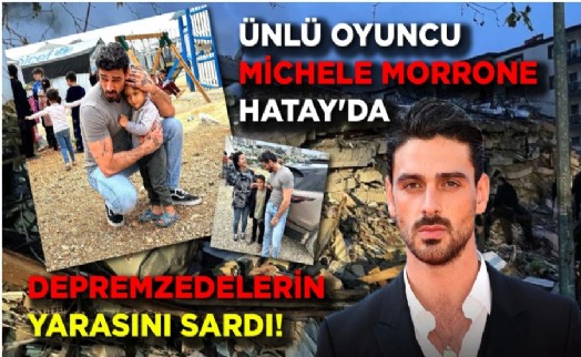 Michele Morrone Hatay'ı unutmadı! Çocuklarla vakit geçirdi